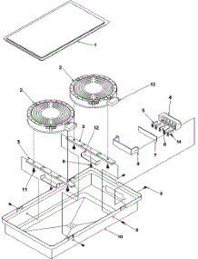 10 - Cc14(Ribbon Radiant) parts for Amana Range CC14E / P1133371NE from AppliancePartsPros.com