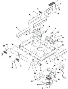 08 - Cavity parts for Amana Range CC14W / P1133371NW from AppliancePartsPros.com