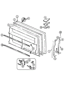02 - Freezer Door parts for Maytag Refrigerator GT18Y8DA from AppliancePartsPros.com