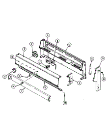 02 - Control Panel parts for Crosley Range CC3520SRW from AppliancePartsPros.com