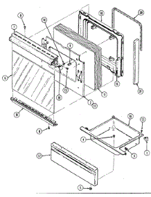 03 - Door / Drawer parts for Crosley Range CC3520SRW from AppliancePartsPros.com
