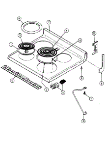 05 - Top Assembly parts for Crosley Range CC3531WRW from AppliancePartsPros.com