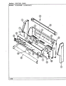 02 - Control Panel (Cc3531wrw, Cc3531xrx) parts for Crosley Range CC3531XRW from AppliancePartsPros.com