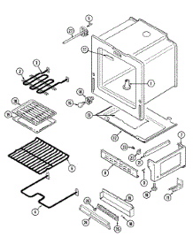 04 - Oven / Base parts for Crosley Range CC3531XUW from AppliancePartsPros.com