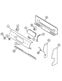 02 - Control Panel parts for Crosley Range CC38300ACV from AppliancePartsPros.com