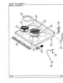 05 - Top Assembly parts for Crosley Range CC3872XRA from AppliancePartsPros.com