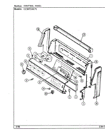02 - Control Panel parts for Crosley Range CC3872XRW from AppliancePartsPros.com