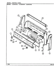 02 - Control Panel parts for Crosley Range CC3878VRA from AppliancePartsPros.com