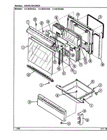 02 - Door / Drawer parts for Crosley Range CC3878XRW from AppliancePartsPros.com