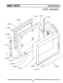 09 - Door Assembly / Microwave parts for Maytag Oven CCE701 from AppliancePartsPros.com