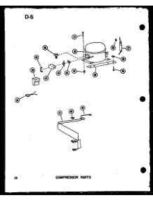 02 - Compressor Parts parts for Amana Freezer CD7-C / P6031862W C from AppliancePartsPros.com