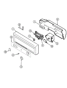 02 - Control Panel parts for Crosley Dishwasher CDC450B from AppliancePartsPros.com