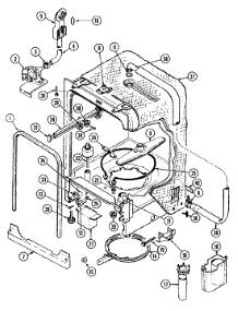 07 - Tub parts for Crosley Dishwasher CDC5J from AppliancePartsPros.com