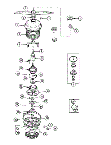 04 - Pump & Motor parts for Crosley Dishwasher CDC610B from AppliancePartsPros.com