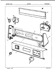 02 - Control Panel (Rev. E-F) parts for Crosley Dryer CDE20M6 from AppliancePartsPros.com