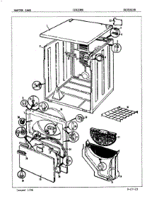 05 - Exterior (Orig. Rev. A-D) parts for Crosley Dryer CDE20M6 from AppliancePartsPros.com
