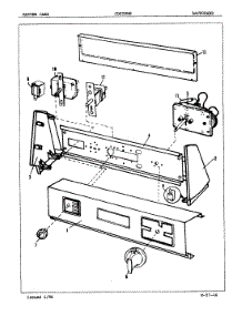 02 - Control Panel (Rev. E-F) parts for Crosley Dryer CDE20M8A from AppliancePartsPros.com