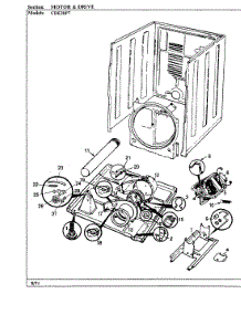 03 - Motor & Drive parts for Crosley Dryer CDE20P7A from AppliancePartsPros.com