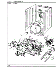 03 - Motor & Drive parts for Crosley Dryer CDE20P7AC from AppliancePartsPros.com