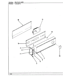 02 - Control Panel parts for Crosley Dryer CDE20P7WC from AppliancePartsPros.com