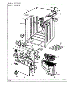 03 - Exterior (Cde20p8d)(Orig. Rev. B) parts for Crosley Dryer CDE20P8D from AppliancePartsPros.com