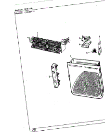 02 - Heater (Orig. Rev. B) parts for Crosley Dryer CDE20R7AC from AppliancePartsPros.com