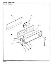 02 - Control Panel (Rev. A-B) parts for Crosley Dryer CDE20R7W from AppliancePartsPros.com