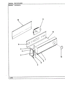 02 - Control Panel (Orig. Rev. B) parts for Crosley Dryer CDE20R7WC from AppliancePartsPros.com