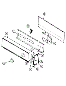 02 - Control Panel parts for Crosley Dryer CDE20T6W from AppliancePartsPros.com