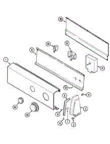 02 - Control Panel parts for Crosley Dryer CDE20T7WC from AppliancePartsPros.com
