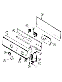 02 - Control Panel parts for Crosley Dryer CDE20T8VC from AppliancePartsPros.com