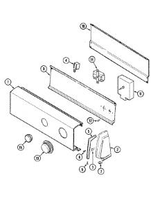 02 - Control Panel parts for Crosley Dryer CDE22B7M from AppliancePartsPros.com
