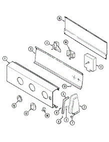 02 - Control Panel parts for Crosley Dryer CDE22B8V from AppliancePartsPros.com