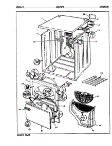 03 - Exterior (Orig. Rev. A-C) parts for Crosley Dryer CDE25P6W from AppliancePartsPros.com