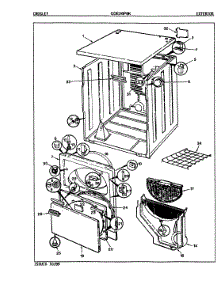 03 - Exterior (Orig. Rev. A-C) parts for Crosley Dryer CDE26P6WK from AppliancePartsPros.com