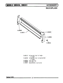 02 - Backsplash - Accessory parts for Maytag Range CDE820 from AppliancePartsPros.com