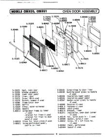 12 - Oven Door Assembly parts for Maytag Range CDE820 from AppliancePartsPros.com