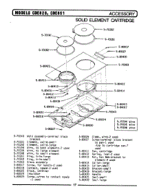 15 - Solid Element Cartridge-Accessory parts for Maytag Range CDE820 from AppliancePartsPros.com