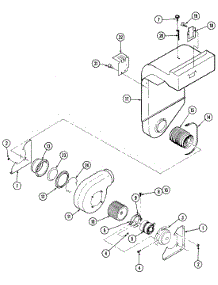 02 - Blower Motor-Blower / Plenum parts for Maytag Range CDE8300ACB from AppliancePartsPros.com