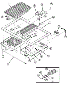 09 - Top Assembly parts for Maytag Range CDE8300ACB from AppliancePartsPros.com