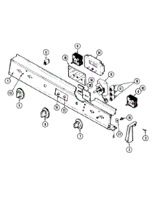 05 - Control Panel parts for Maytag Range CDE8300ADB from AppliancePartsPros.com