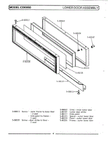11 - Door Assembly-Lower parts for Maytag Range CDE850 from AppliancePartsPros.com