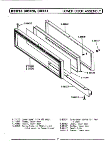 08 - Door Assembly-Lower parts for Maytag Range CDE851 from AppliancePartsPros.com