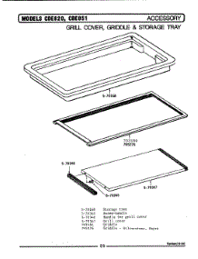 10 - Grill Cover, Griddle & Storage Tray parts for Maytag Range CDE851 from AppliancePartsPros.com