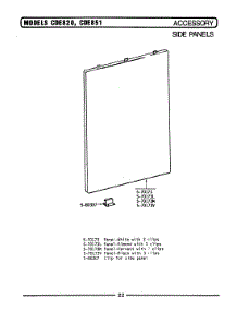 14 - Side Panels - Accessory parts for Maytag Range CDE851 from AppliancePartsPros.com
