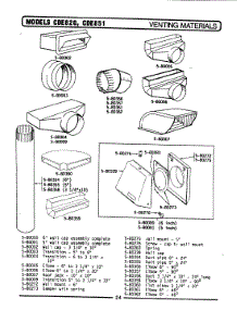 17 - Venting Materials parts for Maytag Range CDE851 from AppliancePartsPros.com