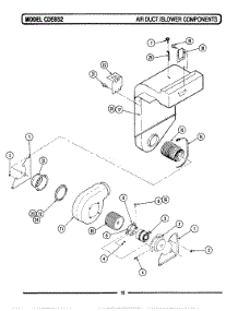 02 - Air Duct / Blower Components parts for Maytag Range CDE852 from AppliancePartsPros.com