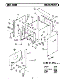 04 - Body parts for Maytag Range CDE852 from AppliancePartsPros.com