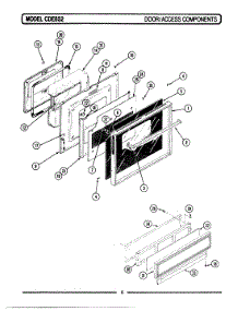 09 - Door & Access Components parts for Maytag Range CDE852 from AppliancePartsPros.com
