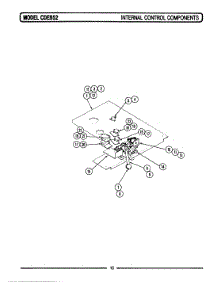 10 - Internal Controls parts for Maytag Range CDE852 from AppliancePartsPros.com